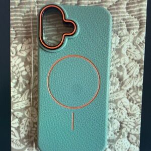 Apple Teal and Orange Phone Case